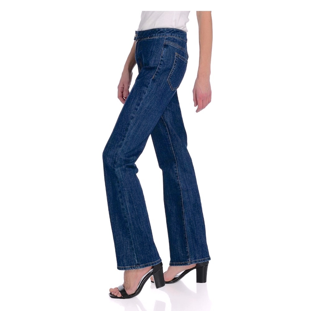 Women’s‎ Kate & Mallory Medium Wash Stretch Denim Wide Leg Boot Cut Jeans